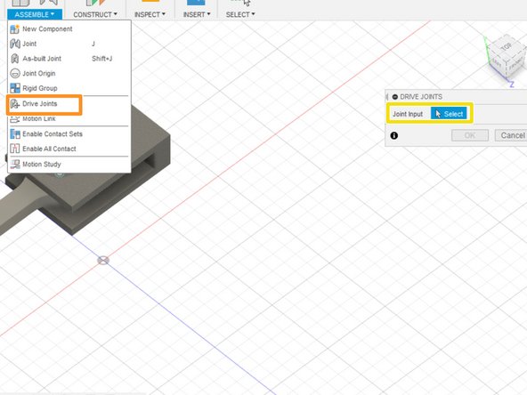 Drive joints constrain the motion allowed by a joint. Otherwise the arm could rotate straight through the solid bracket.