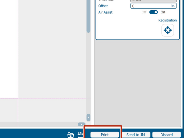 Once everything is set, double check your settings are set correctly. Grab a staff member if you are unsure about anything.