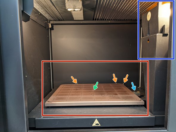 Platen - This is where the disposable BUILD plates are placed