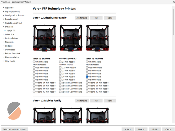 Under Other FFF, scroll down to select Voron