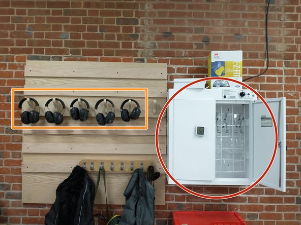 Safety goggles are required to work in the woodshop.