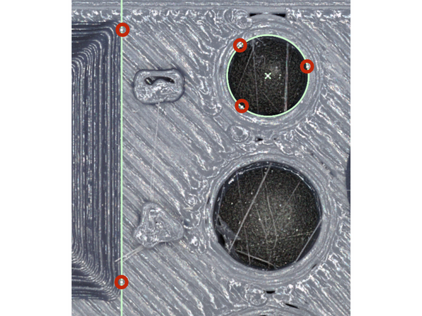 When creating an assist tool, try to line it up with a corresponding real feature on the part. (circles to circles, lines to edges, points to singular points)