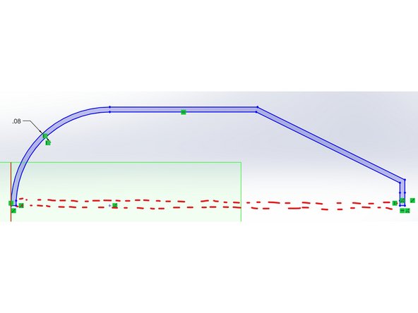 To finish up, we need to close the offset, trim again and add dimensions.