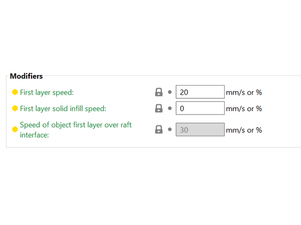The fastest speeds are Infill and Solid Infill at 80 mm/s. Both of these should be non visible when the print finishes, and so don't need to look perfect.