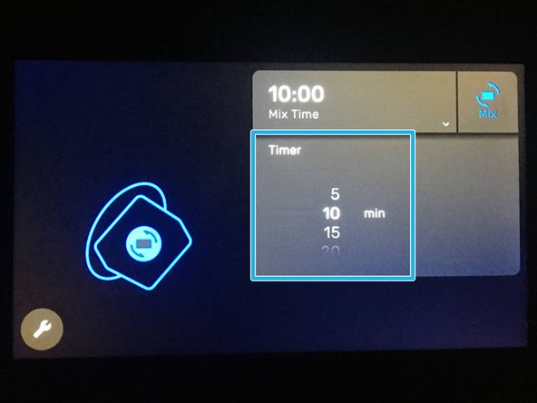 A 10:00 mix time is good. Select &quot;Mix&quot; again