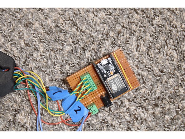 Connect the DIN and CIN pins to the appropriate terminals.