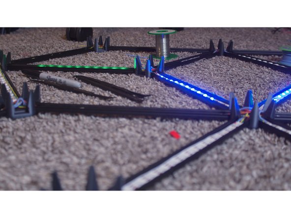 Watch the ripples. They should begin after a few seconds and proceed smoothly through all strips.