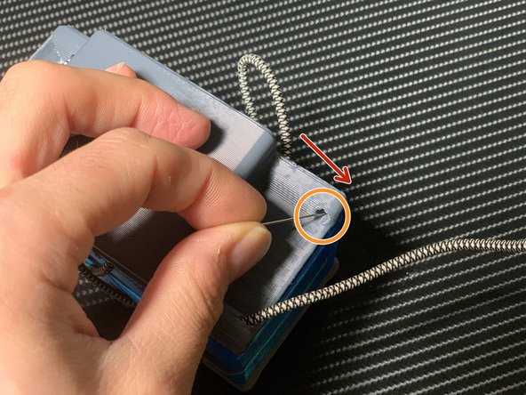 Time to finish threading the cord.