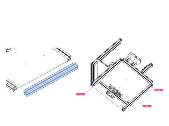 First, add M3 nuts as shown.