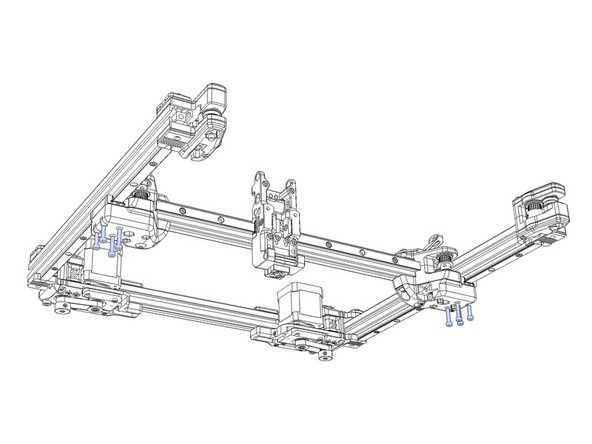 With the gantry assembled, slide the X beam back and forth and check for any spots that bind. It should run the full length of the gantry smoothly.
