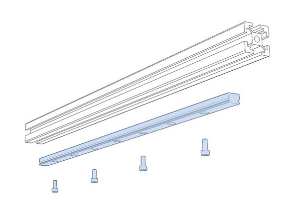 Pre-install all 3mm tnuts in the rail. Pay close attention to the orientation of the idlers in the manual.