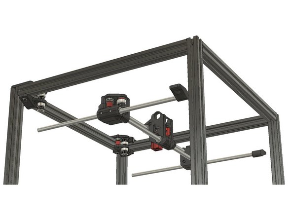 Ensure smooth movement on both axis before tightening down to the frame.