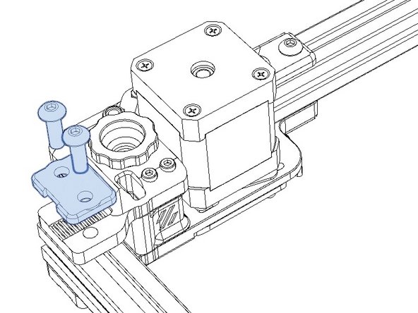 Loosen the outer A/B assembly bolts on the top and bottom slightly.