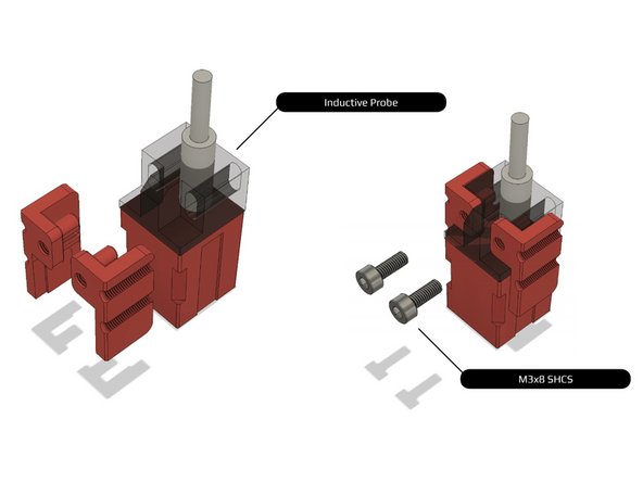 If the probe tabs did not print cleanly, you may need to substitute M2 hardware, clean up the part with a hobby knife, or reprint the pieces.
