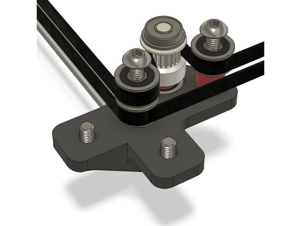 Continue running both belts to the rear.