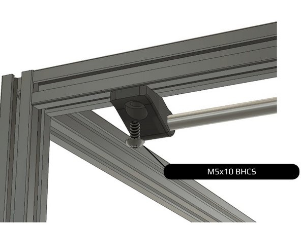 Ensure smooth movement on both axis before tightening down to the frame.