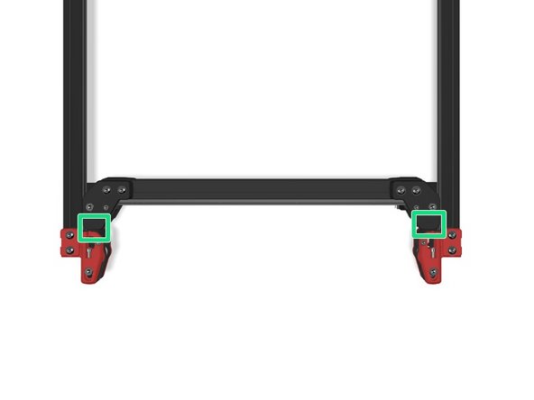 With the motors off, move the gantry all the way forward so the extrusions hit the front idlers.