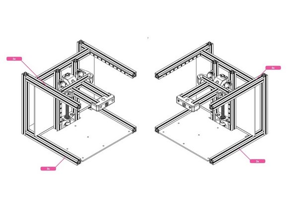 Add the M3 nuts as shown.