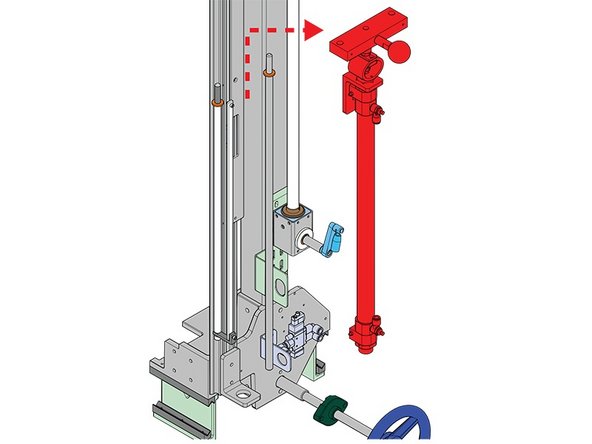 Lift the cylinder assembly off of the drive rods and remove.