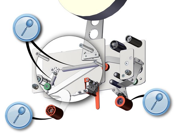 (Daily) Apply talcum powder to the Contact and Wipe Down rollers to improve static cling to the tape.