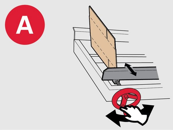 Check to make sure that the case blank tray guides are correctly adjusted.