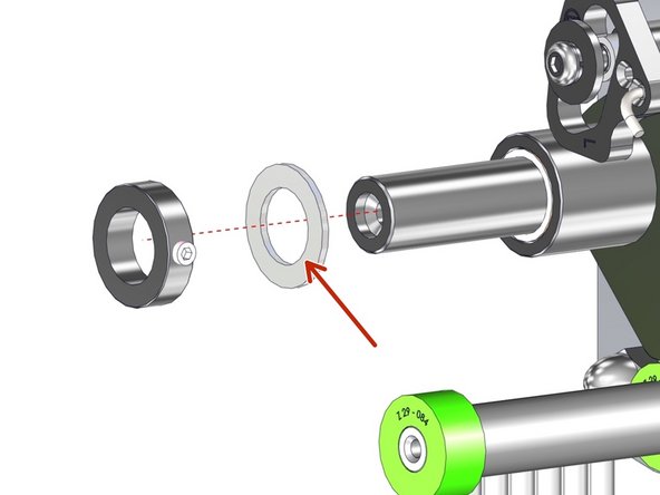 Replace the Plastic Washers (Z29-1464) as needed.