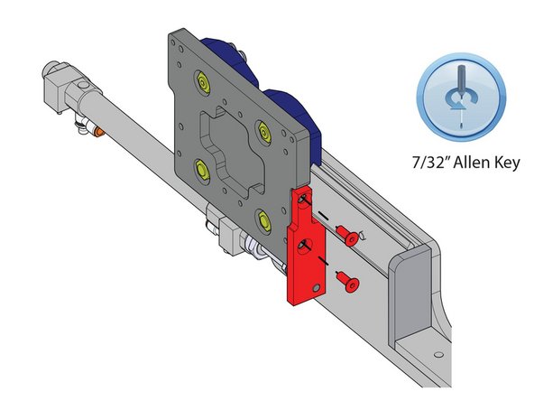 Unscrew the discharge pusher plate.