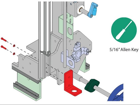 Remove the bottom cylinder bracket.