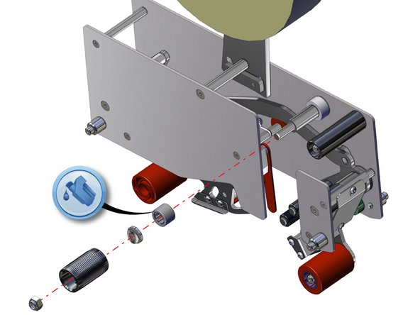 (Every 3 months) Remove the Clutch roller, wash bearing with solvent, and blow out with air. Oil with light machine oil and reassemble.