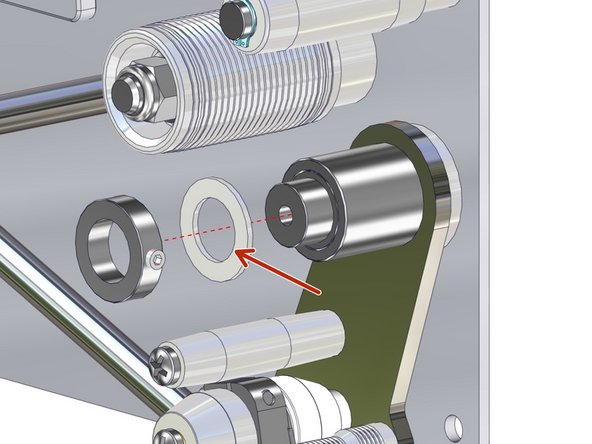 Slide off the locking spacers.