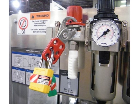 Lock-out the Control Panel disconnect switch.