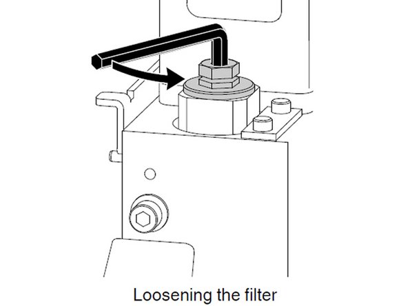 Relieve the system pressure by turning off the hot melt tank.