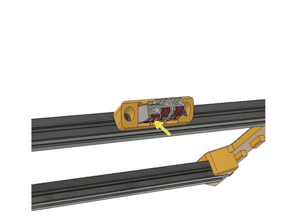 Push in the three 2pin WAGO Terminals in the slots.