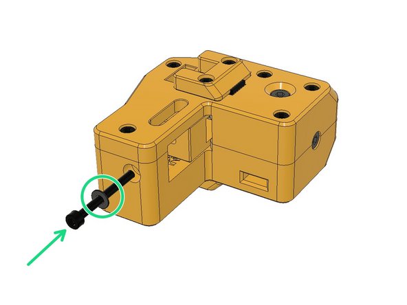 Both tensioners are identical. While inserting to Y Carriages you will turn one down and see the correct letter facing upwards. We will be doing this during the belt assembly.