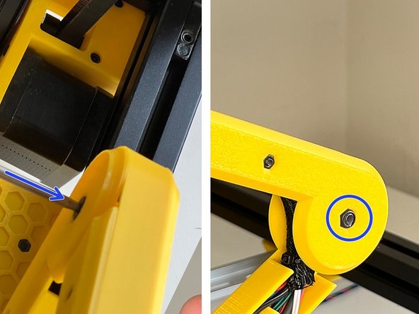 Insert an mr105zz Bearing on the M5 x 25 Ultra Low Head screw and push it in the centre of the part.