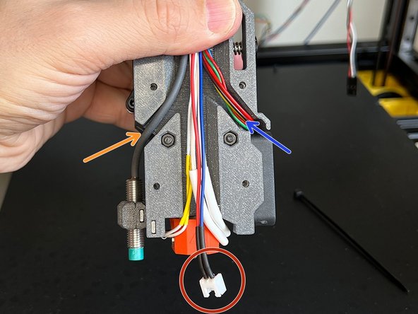 Add the 5015 Blower Fan cable to the harness.