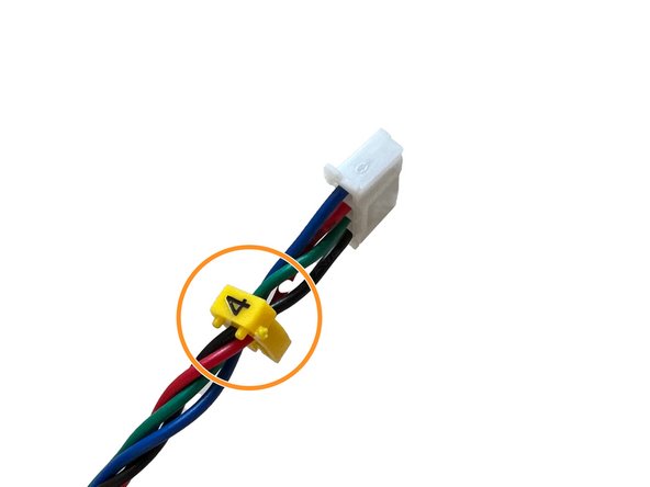 Use the provided cable clips to mark the motor cables as 1,2,3,4 which will be useful while connecting the connectors on the controller board.