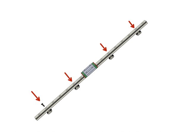 Please be careful with the MGNH Carriages, do not let them come of the rail during assembly. Else the little balls inside will disparkle.