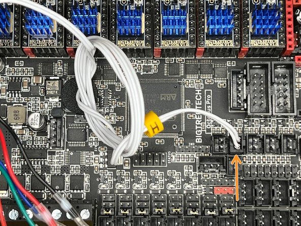 Connect motor cables in the order as seen in the picture. 7 is the Extruder Motor.   Please see the 17. step for the Orbiter motor connector cable order.