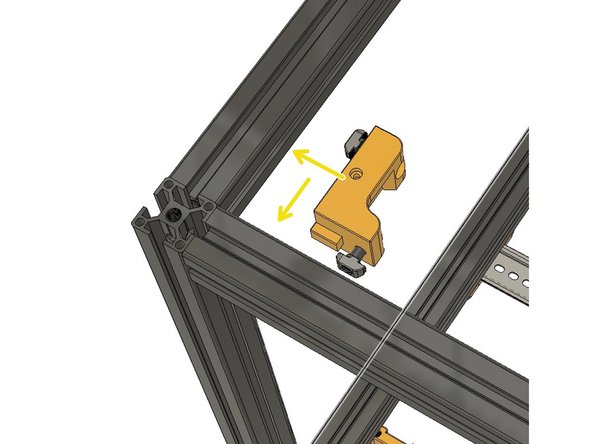 Place the tensioner on top of the Z Motor holder. Ensure the part numbers are correctly aligned same as the Z Motor assemblies.