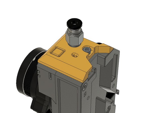 Use an M3 x 8 mm Screw to mount the filament sensor top cover.