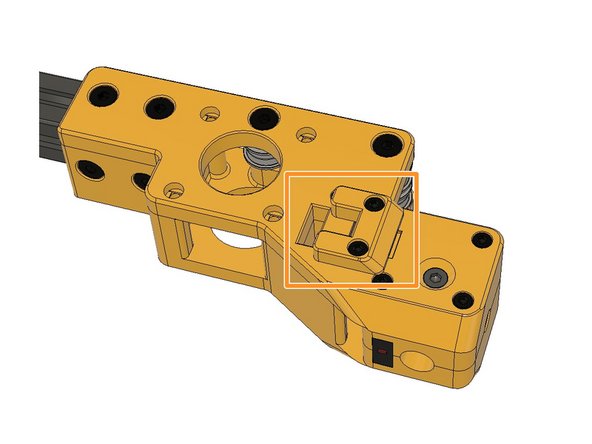 Lube the LMU10 bearings with SuperLube and slide them in along the two rods. Wipe off the excess lube on rod ends. Do not over lube the bearings. Align the bearing and Superlube nozzle while lubing.
