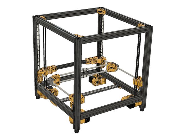 Please follow the same steps for the XL and XC assembly on the left. Tighten the Zip Ties and place the bearing cover and mount it with M3 x 14mm screws.