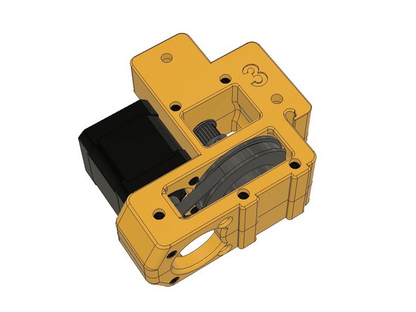 Now you successfully assembled Z1 motor. Please follow the same steps with 2, 3 and 4th motors. The same designs, just mirrored.