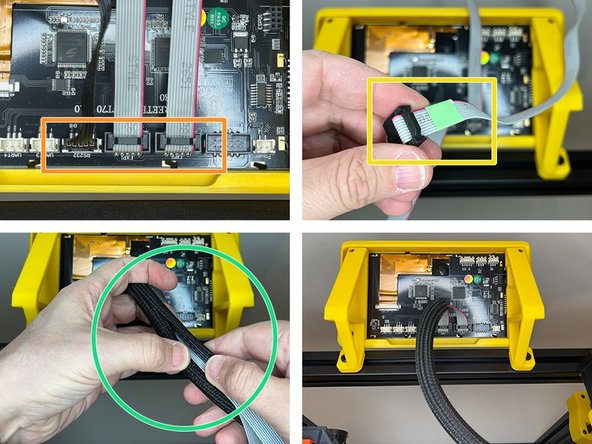 Connect the serial, EXP1 and EXP2 cables.