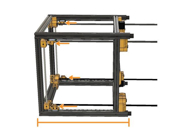 Turn the frame back side down. And use an M5 Hex Key to tighten the Z Carriage screws.