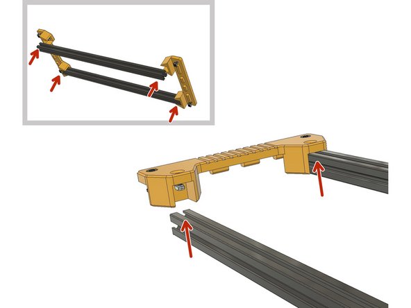 Always ensure that you left enough space for the drop-in nut to turn in the extrusion canal.