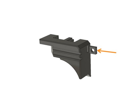Insert an M3 Square Nut into the slot on the filament sensor lever cover.
