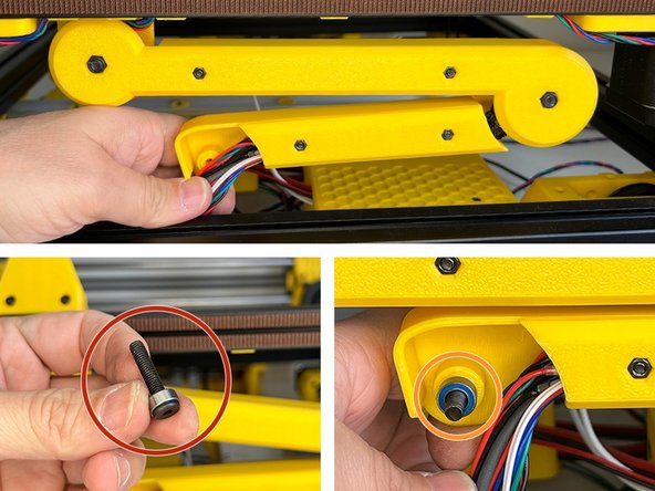 Slide an mr105xx Bearing onto the M5 x 25 mm Ultra-Low Head Screw .