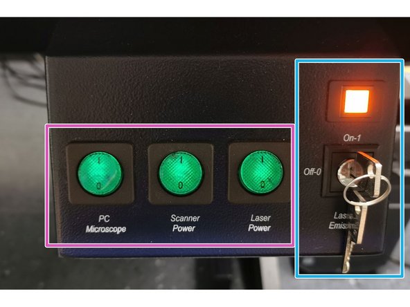 Switch-OFF the fluorescence lamp